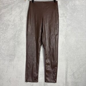 Old Navy Extra High-Rise Skinny Faux Leather Pants Brown‎ Size 4